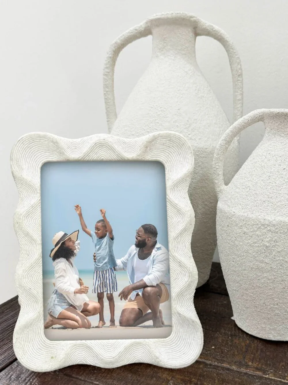 Wavy Artisan 5x7 Sandstone Picture Frame
